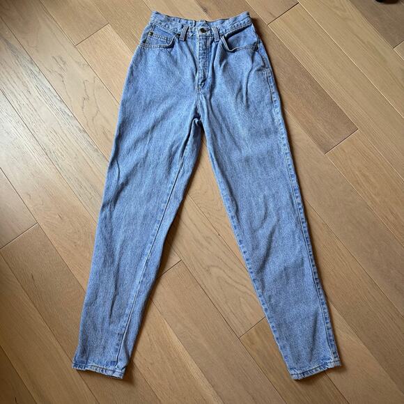 Vintage RARE Levi's Native Blue High Waisted Rise Jeans Light Wash Straight Sz 7 - Picture 3 of 11